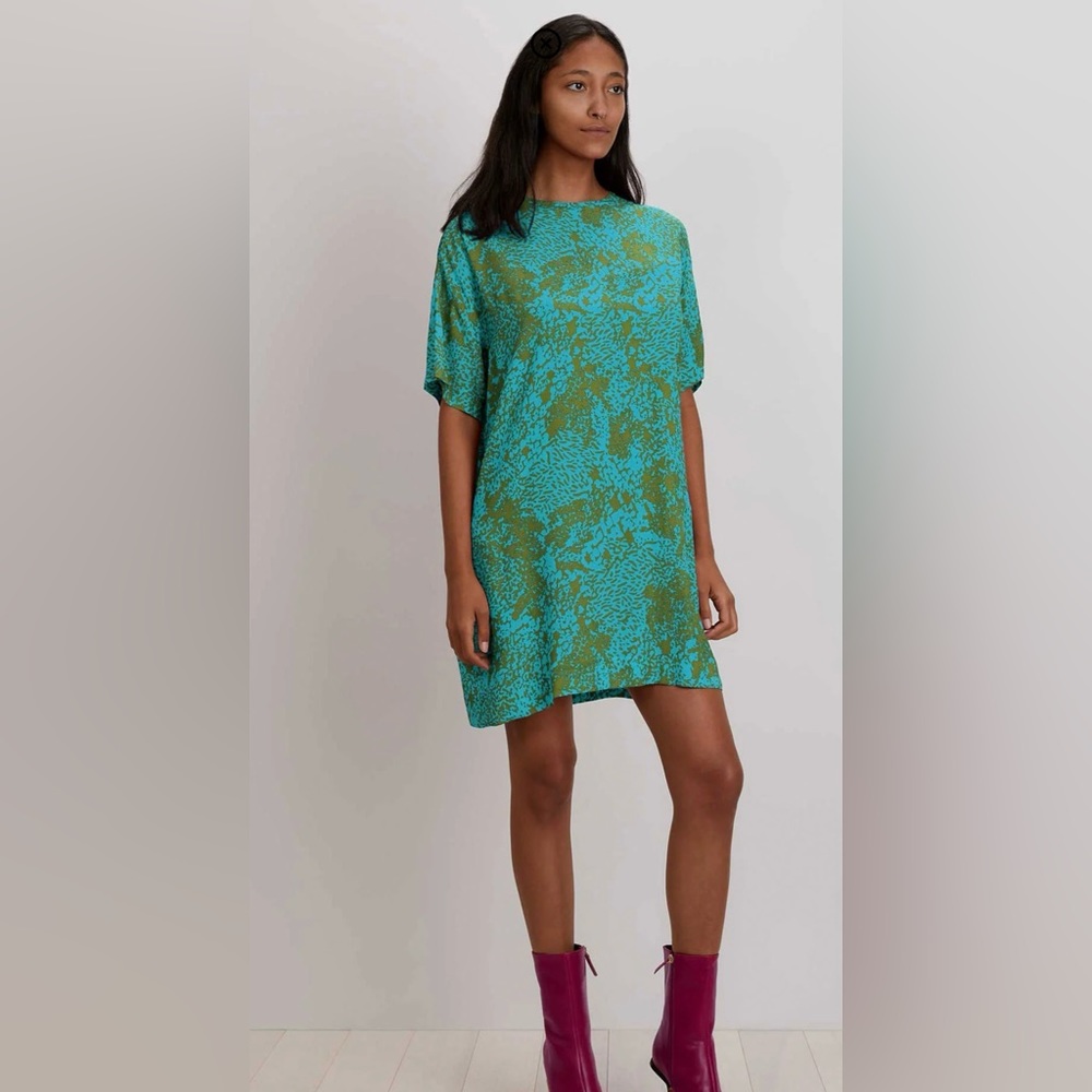 The Kit Maya Dress in Aqua Compilation size Small